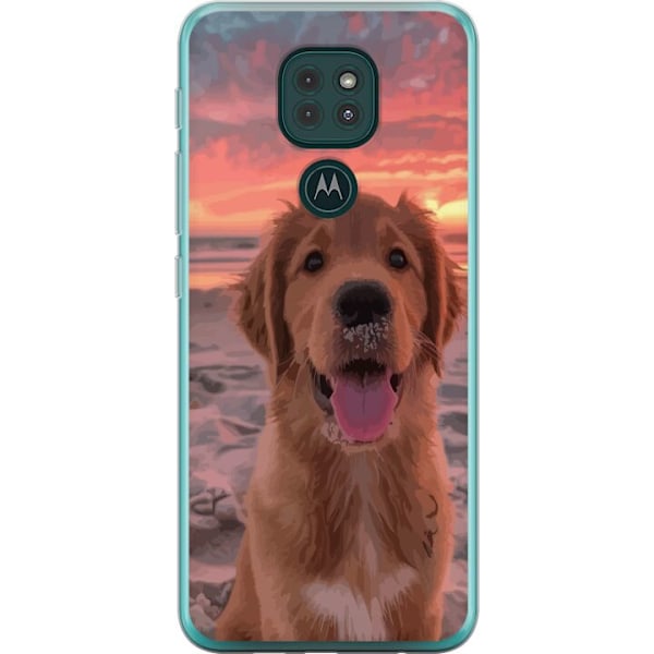 Motorola Moto G9 Play Gennemsigtig cover Hund