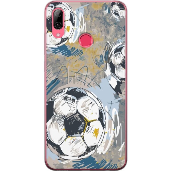 Huawei Y7 (2019) Gjennomsiktig deksel Fotball