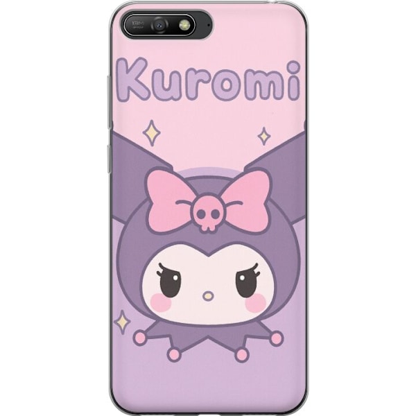Huawei Y6 (2018) Genomskinligt Skal Kuromi Kawaii