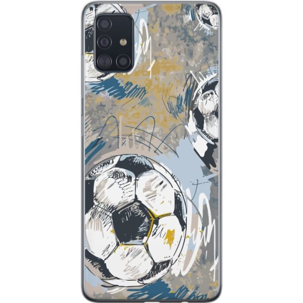 Samsung Galaxy A51 Genomskinligt Skal Fotboll