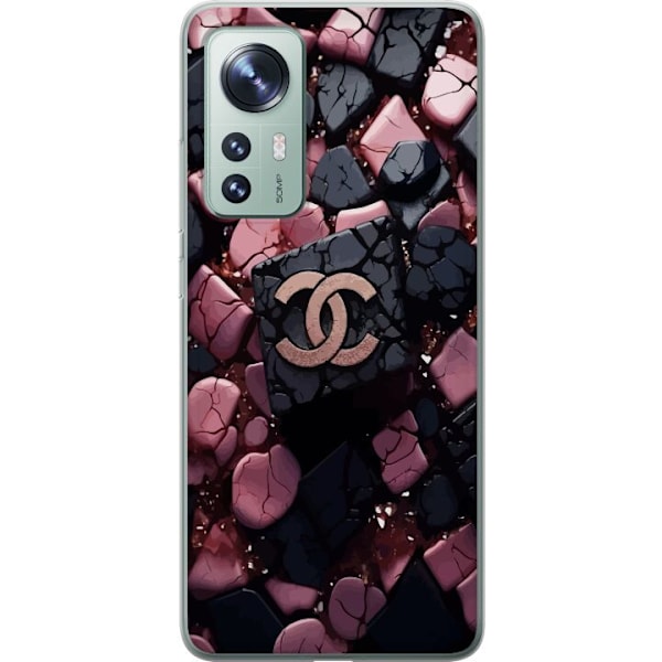 Xiaomi 12 Gennemsigtig cover Chanel Sort og Lyserød