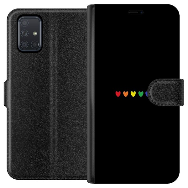Samsung Galaxy A71 Lompakkokotelo Ylpeä Sydämet
