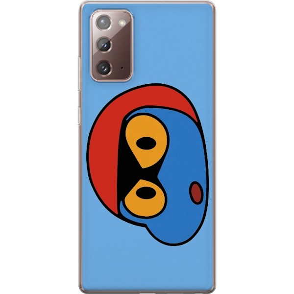 Samsung Galaxy Note20 Läpinäkyvä kuori Bold Bot Head