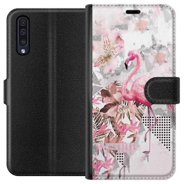 Samsung Galaxy A50 Plånboksfodral Flamingo
