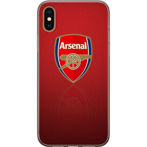 Apple iPhone XS Läpinäkyvä kuori Arsenal