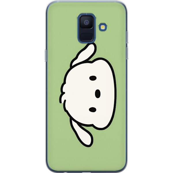 Samsung Galaxy A6 (2018) Genomskinligt Skal Snoopy Flip