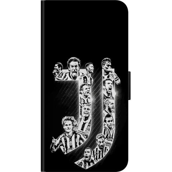 Kompatibel Tegnebogsetui til Nokia 3.4 Monogram af fodboldspillere - fodboldcollage i sort og hvidt sort