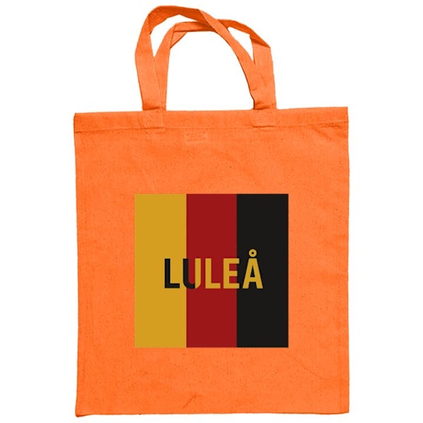 Tygpåse | Hållbar Shoppingväska i Tyg Luleå – Hockey Orange one size