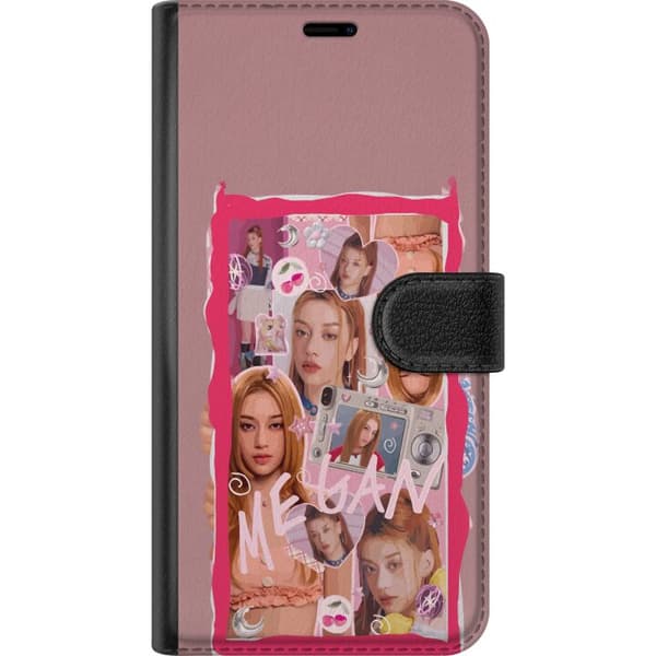 Kompatibel Tegnebogsetui til Apple iPhone SE (2020) Megan rosa collage pink