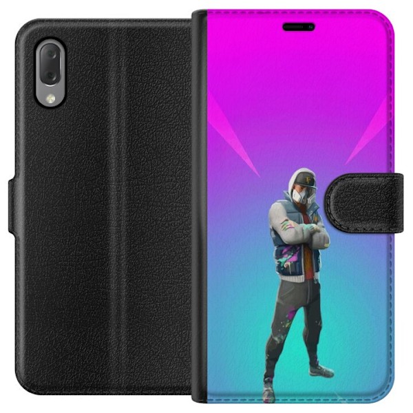 Sony Xperia L3 Tegnebogsetui sort ridder fortnite
