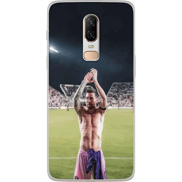 OnePlus 6 Läpinäkyvä kuori Lionel Messi