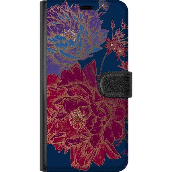 Apple iPhone 16 Pro Tegnebogsetui Blomster