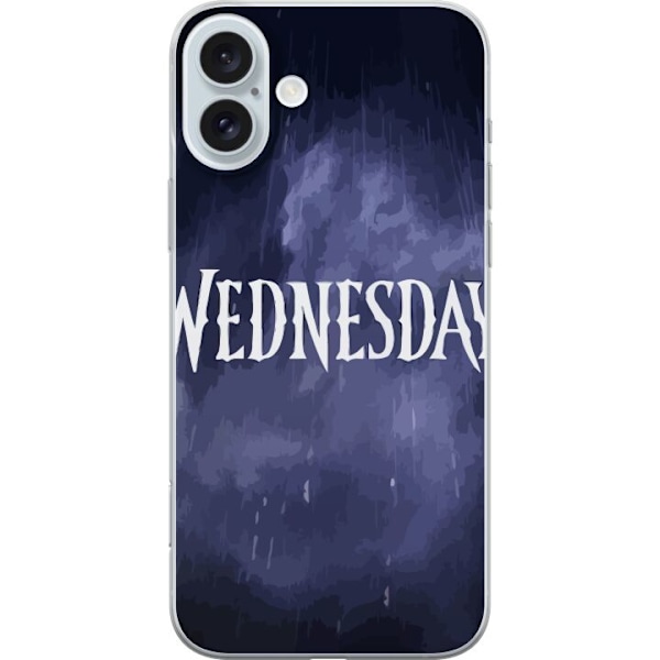 Apple iPhone 16 Plus Genomskinligt Skal Wednesday