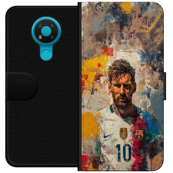 Nokia 3.4 Plånboksfodral Messi Art