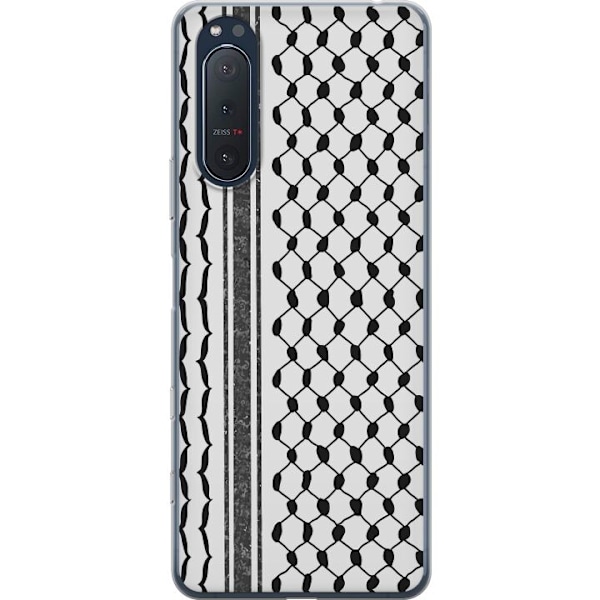 Sony Xperia 5 II Läpinäkyvä kuori Palestiinalainen kuvio - perinteiseen tyyliin inspiroima keffiyeh-kangas