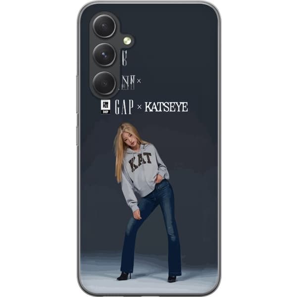 Kompatibelt Mobildeksel til Samsung Galaxy A55 KATSEYE blond modebild grå