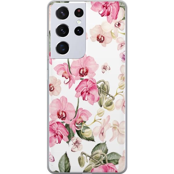 Kompatibelt Mobildeksel til Samsung Galaxy S21 Ultra 5G Blomster