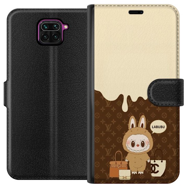 Xiaomi Redmi Note 9 Lompakkokotelo Labubu Blue Chill - Sinisen