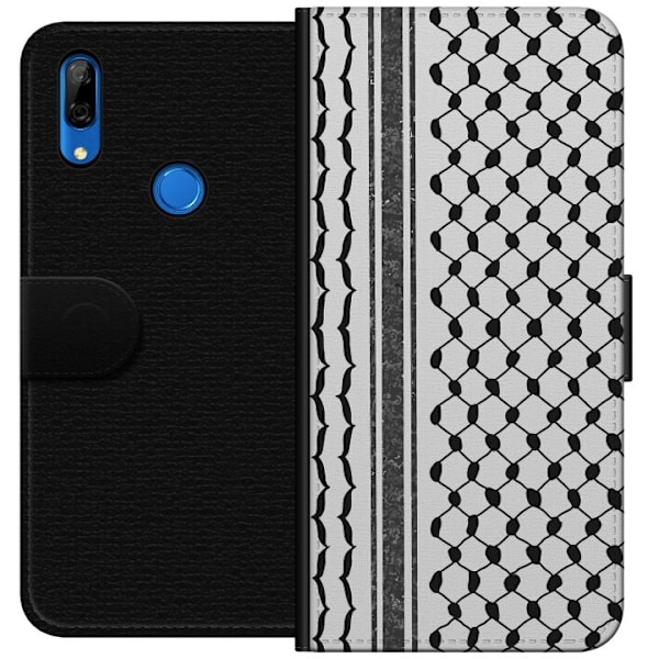 Huawei P Smart Z Lompakkokotelo Palestiinalainen kuvio - perinteiseen tyyliin inspiroima keffiyeh-kangas