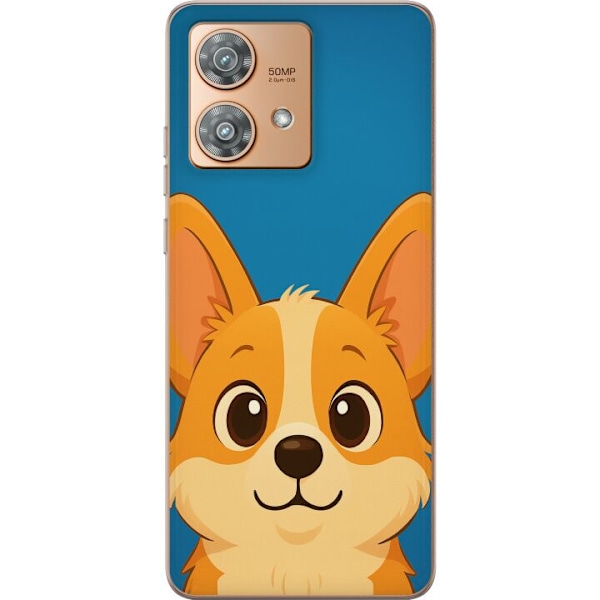 Motorola Edge 40 Neo Gjennomsiktig deksel Hello Corgi