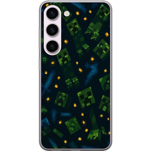 Samsung Galaxy S23 Läpinäkyvä kuori Minecraft Dungeons Mob