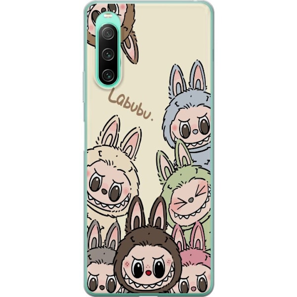 Sony Xperia 10 IV Läpinäkyvä kuori Labubu Pastel Collection