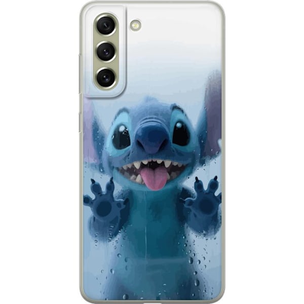 Samsung Galaxy S21 FE 5G Genomskinligt Skal Stitch Window View – Stitch vid ett fönster i söt stil