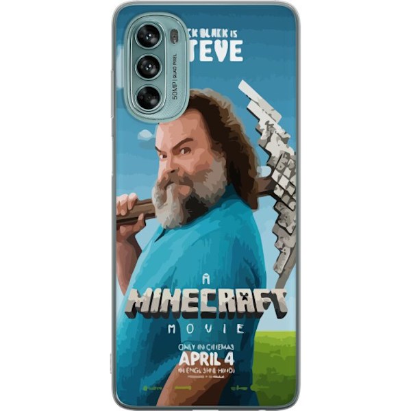 Motorola Moto G62 5G Gennemsigtig cover En Minecraft-film