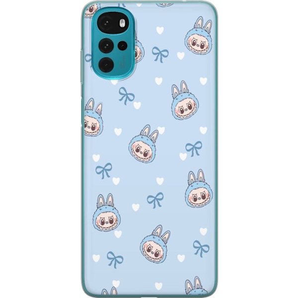 Motorola Moto G22 Läpinäkyvä kuori Labubu Tuli Henki