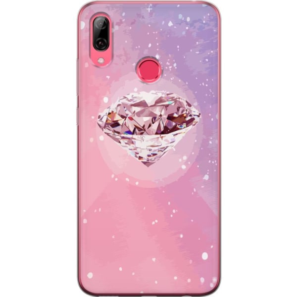 Huawei Y7 (2019) Gennemsigtig cover Glitter Diamant