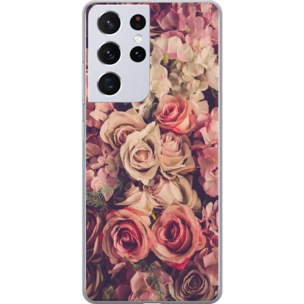 Samsung Galaxy S21 Ultra 5G Cover / Mobilcover - Blomster