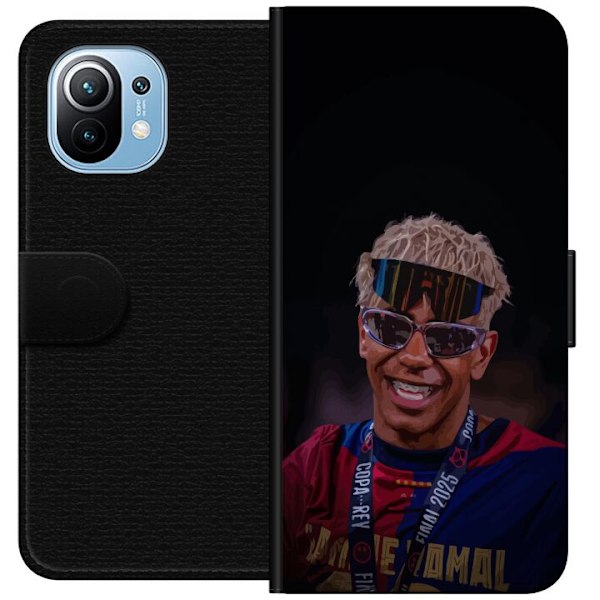 Xiaomi Mi 11 Tegnebogsetui Lamine Yamal mobiltaske i elegant sportsdesign