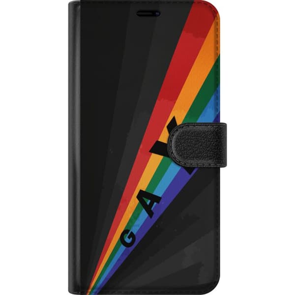 Kompatibel Tegnebogsetui til Xiaomi 15T Pro Gay regnbåge sort