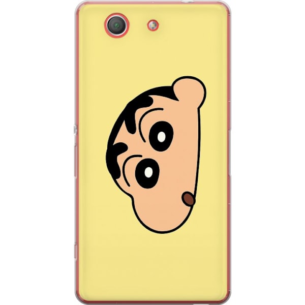Sony Xperia Z3 Compact Läpinäkyvä kuori Peeking Shinchan