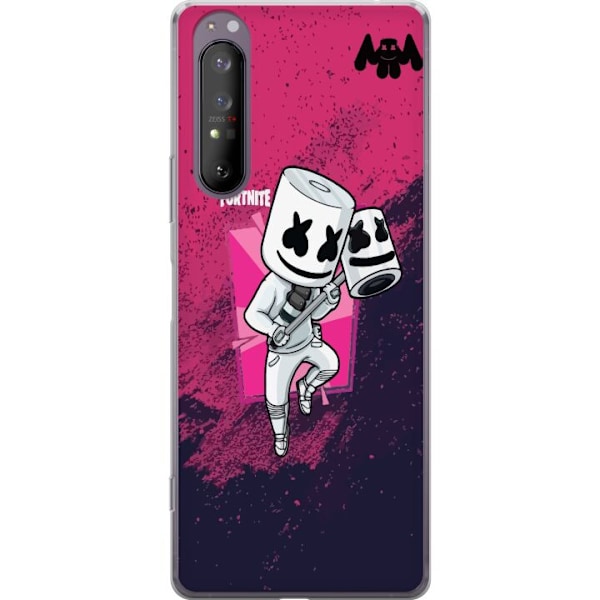 Sony Xperia 1 II Gennemsigtig cover Marshmello Fortnite Skin E