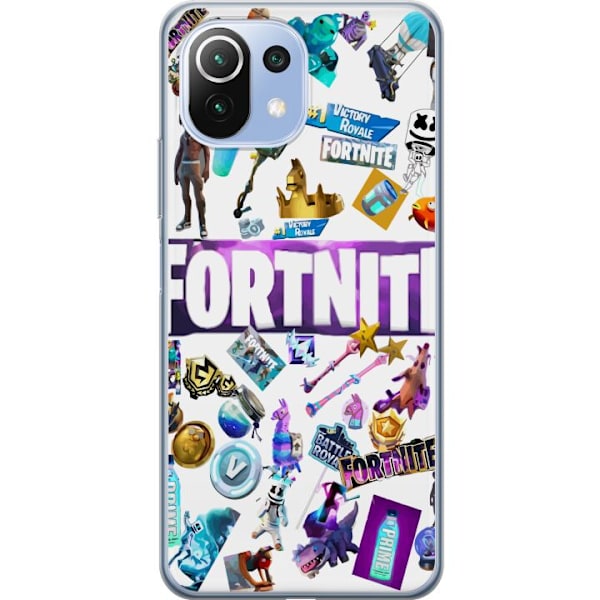 Xiaomi Mi 11 Lite Gennemsigtig cover Fortnite