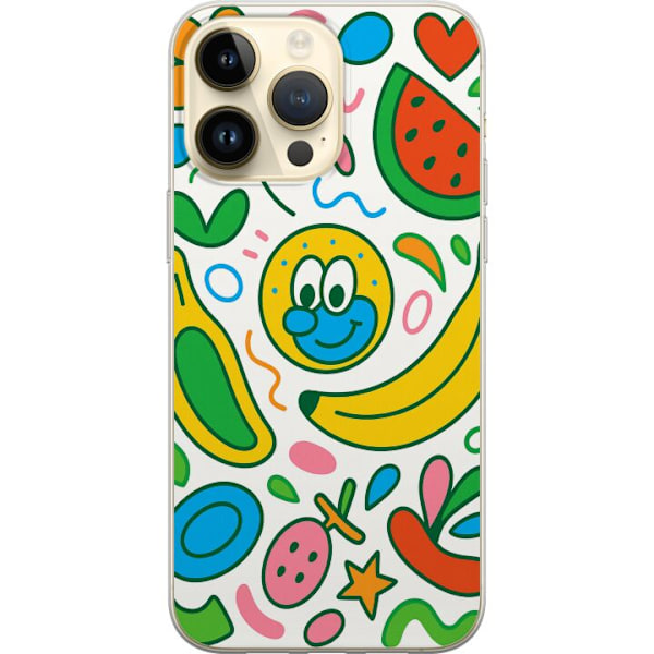Apple iPhone 14 Pro Max Läpinäkyvä kuori Perhosverho