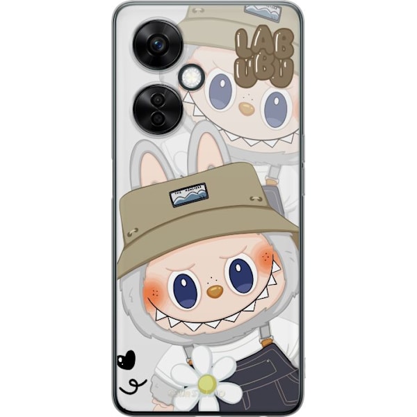 OnePlus Nord CE3 Gennemsigtig cover Labubu Minimal Mood - Enkel og stilren monsterdesign