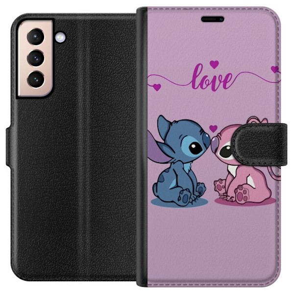 Samsung Galaxy S21 Plånboksfodral Lilo & Stitch – Angel Edi