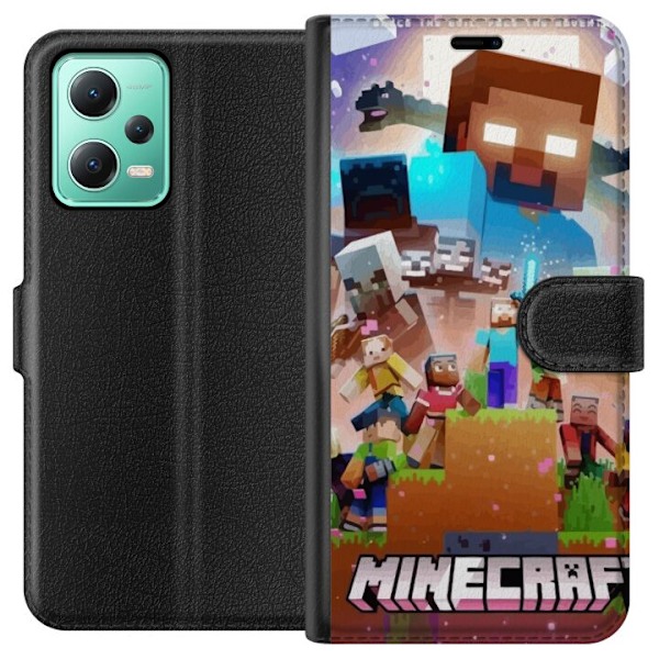 Xiaomi Redmi Note 12 Plånboksfodral Minecraft