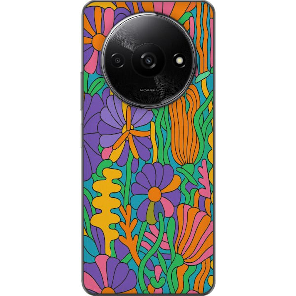 Xiaomi Redmi A3 Genomskinligt Skal Color Pop