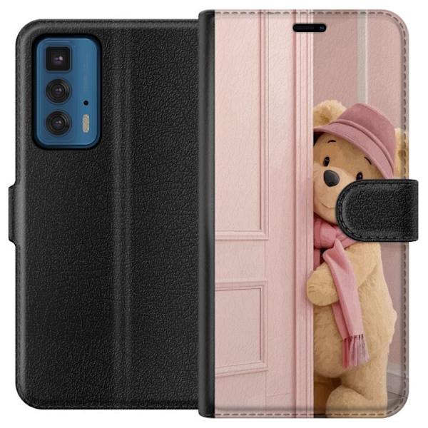 Motorola Edge 20 Pro Plånboksfodral Nalle Puh Disney Motiv Tecknad Serie Klassisk Populär Barn Motiv Disneyfigur Ikonisk Karaktär