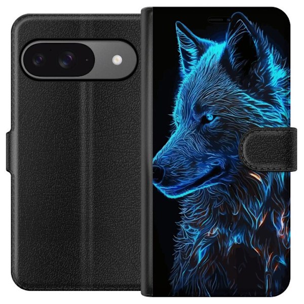Kompatibelt Lommeboketui til Google Pixel 9 Pro Ulv
