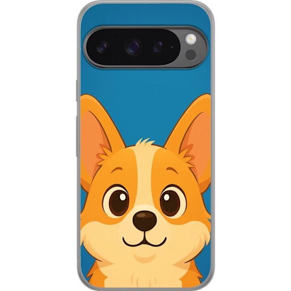 Google Pixel 9 Pro XL Gjennomsiktig deksel Hello Corgi