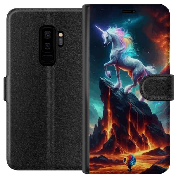 Kompatibelt Lommeboketui til Samsung Galaxy S9+ Enhjørning