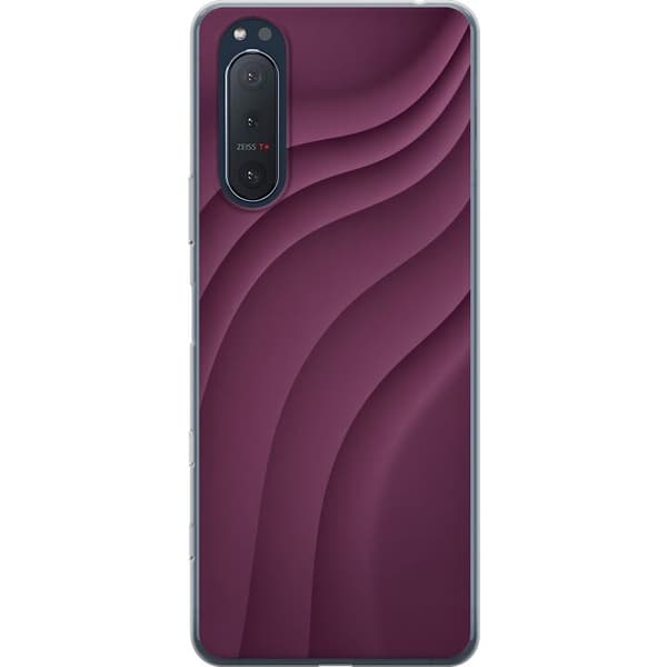 Kompatibelt Mobildeksel til Sony Xperia 5 II Plommebølger lila