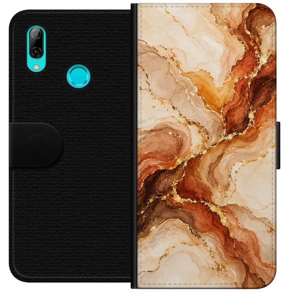 Kompatibelt Plånboksfodral till Huawei P smart 2019 Höstagat beige