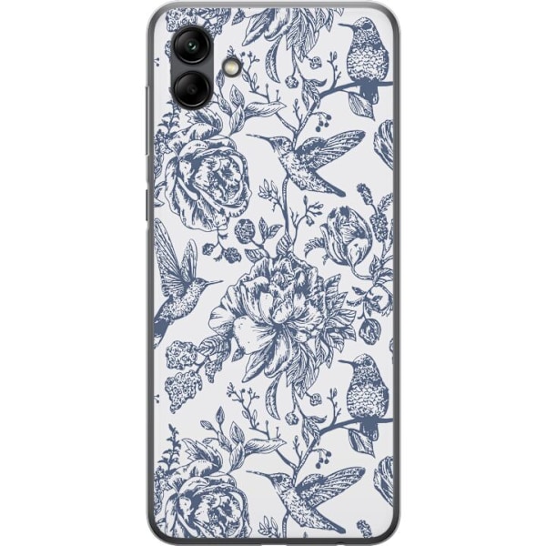 Samsung Galaxy A05 Läpinäkyvä kuori Kukat & Linnut - Romant