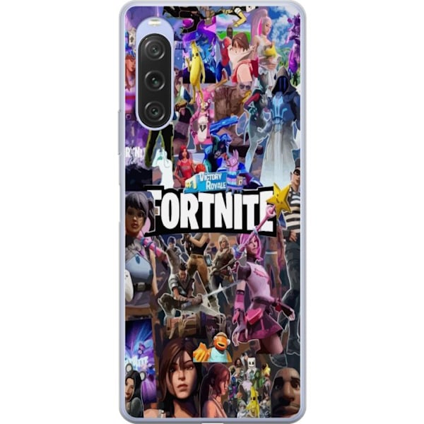 Sony Xperia 10 V Läpinäkyvä kuori Fortnite