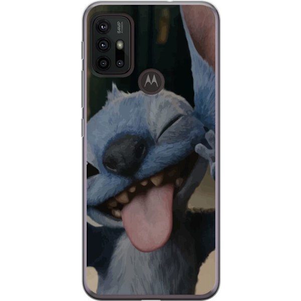 Motorola Moto G30 Läpinäkyvä kuori Stitch Söpö Alien - Si